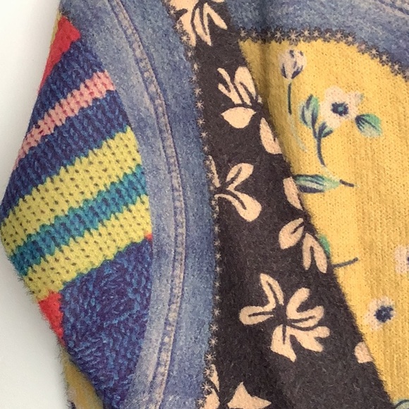 Colorful Patchwork Cardigan Plus Size 3X NWT - Picture 3 of 4